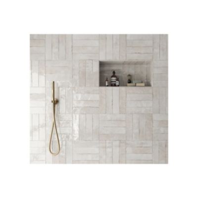 Carrelage mural Effet Zellige Beige TRIBE 6x24,6cm Oatmeal - Les Carreaux de Jean