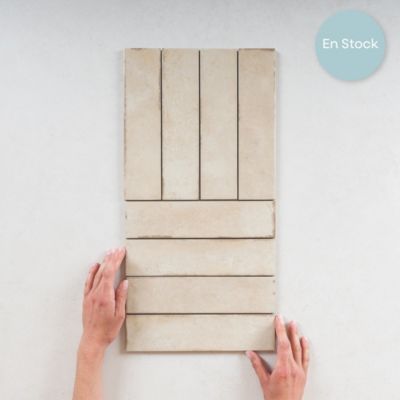 Carrelage mural Effet Zellige Beige TRIBECA 6x24,6cm Oatmeal