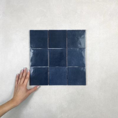 Carrelage mural Effet Zellige Bleu Nuit CROGIOLO ZELLIGE 10x10 cm China