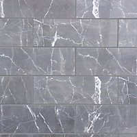 Carrelage mural gris 20x60cm Elegance marble
