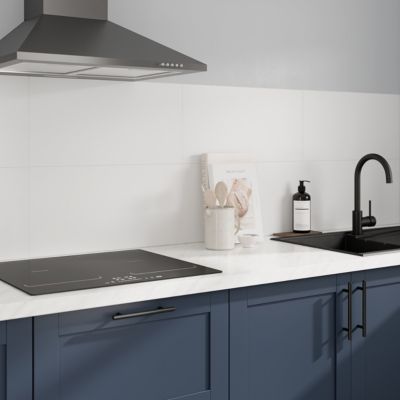 Carrelage mural intérieur blanc mat L.60 x l.30 cm x ép.8,5 mm, Perouso