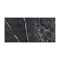 Carrelage mural noir 37x75cm Ultimate marble