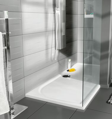 Carrelage mural Plain 20x60 cm gris clair