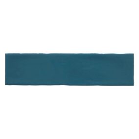 Carrelage mural Vernisse 7,5x30 cm bleu nuit