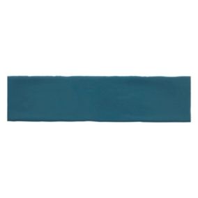 Carrelage mural Vernisse 7,5x30 cm bleu nuit