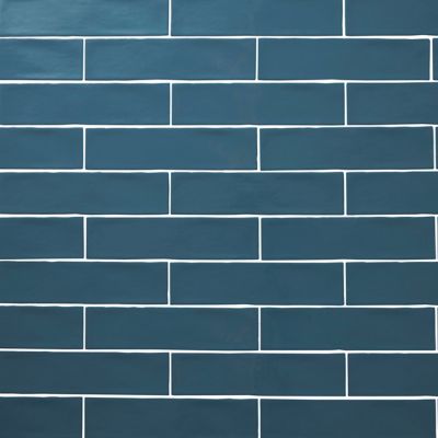 Carrelage mural Vernisse 7,5x30 cm bleu nuit