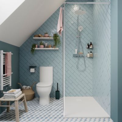 Carrelage mural Vernisse 7,5x30 cm bleu