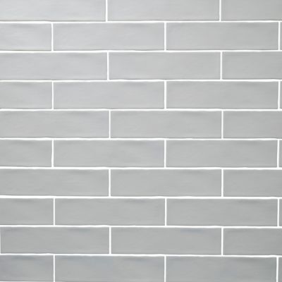 Carrelage mural Vernisse 7,5x30 cm gris clair