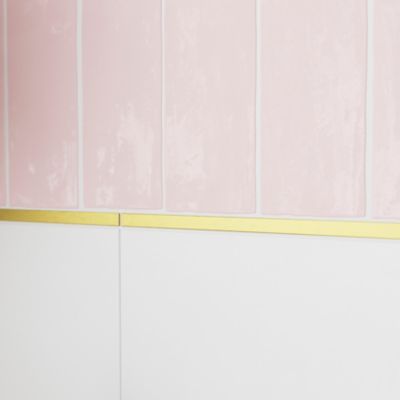 Carrelage mural Vernisse 7,5x30 cm rose