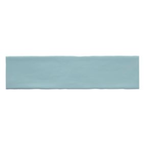 Carrelage mural Vernisse 7,5x30 cm turquoise