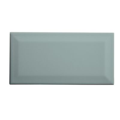 Carrelage mural vert clair brillant effet métro L.20 x l.10 cm x ép.7,3 mm, Trentie
