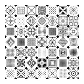 Carrelage octogonal 20 x 20 cm patchwork aspect feutré - VODEVIL OCTOGONE VARIETTE