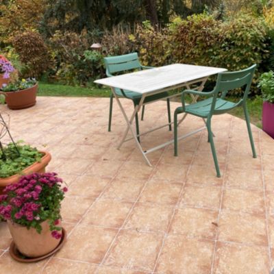 Carrelage Pont du gard - Ocre, Exterieur effet terre cuite - 29.5 x 29.5 x 0.8 cm - Vendu au m²