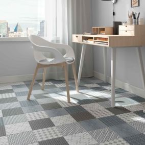 Carrelage premium effect ciment mat Vedado Patchwork 20x20 cm