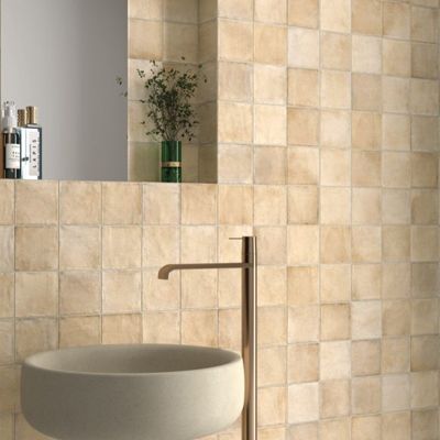 carrelage SEVA ARENA 10x10 cm effet zellige