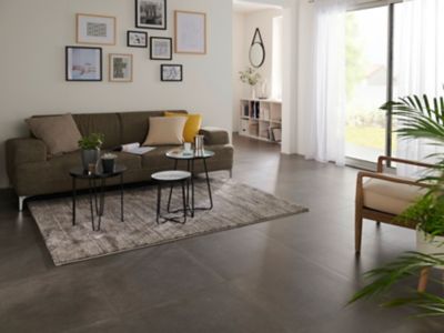 Carrelage sol anthracite 60 x 60 cm Kontainer