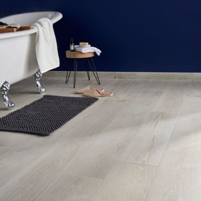 Carrelage sol blanc 20 x 80 cm Pine Wood
