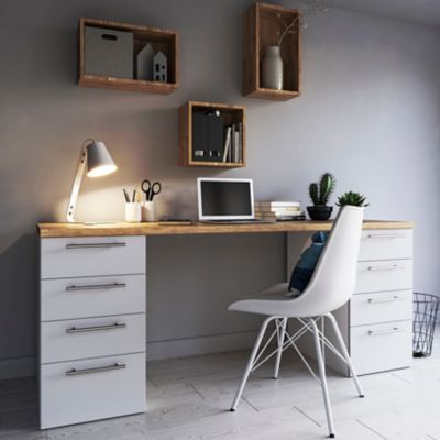 Carrelage sol blanc 20 x 80 cm Pine Wood