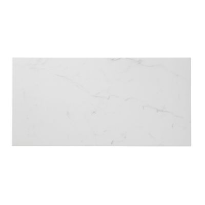 Carrelage sol blanc 30 x 60 cm Elegance Marble