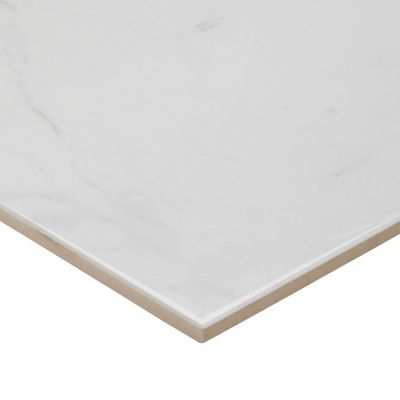Carrelage sol blanc 30 x 60 cm Elegance Marble