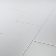 Carrelage sol blanc 30 x 60 cm Plain