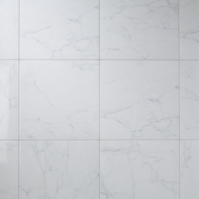 Carrelage sol blanc 45 x 45 cm Elegance Marble