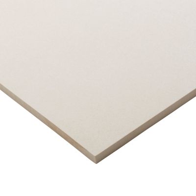Carrelage sol blanc cassé effet béton L.60 x l.60 cm x ép.10 mm, Smooth