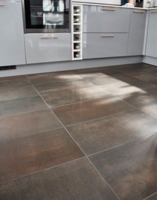 Carrelage sol cuivre lapatto 30 x 60 cm Metalized