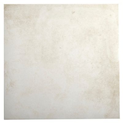 Carrelage sol effet béton ivoire L.61,6 x l.61,6 cm x ép.8,5 mm, Konkrete