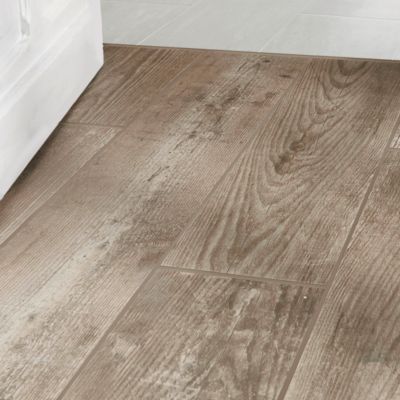 Carrelage sol effet bois brut texturé L.120 x l.20 cm x ép.10 mm, Colours Cotage