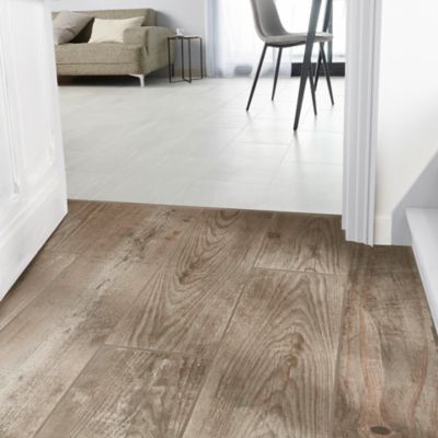 Carrelage sol effet bois brut texturé L.120 x l.20 cm x ép.10 mm, Colours Cotage