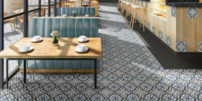 Carrelage sol effet carreaux de ciment Richelieu london 20x20 cm - Reflex Boutique