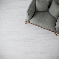 Carrelage sol et mur aspect bois blanc 20 x 120 cm Rustic Wood GoodHome