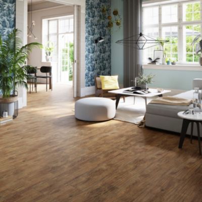 Carrelage sol et mur aspect bois miel L.120 x l.20 cm x ép.9 mm, Antic Rustic