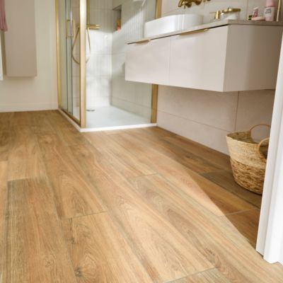 Carrelage sol et mur aspect bois naturel L.120 x l.20 cm x ép.9 mm, Antic Rustic