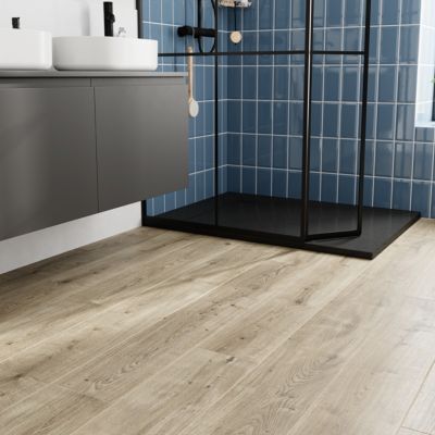 Carrelage sol et mur aspect bois naturel L.120 x l.20 cm x ép.9 mm, Antic Rustic