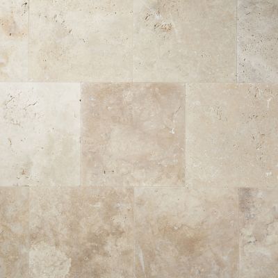 Carrelage sol et mur beige 40 x 40 cm Travertino pierre naturelle