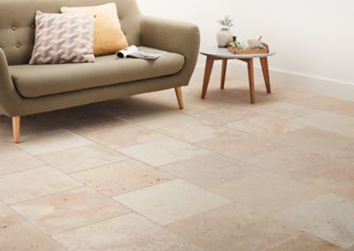 TRAVERTIN sol / mur CARRELAGE PIERRE NATURELLE BEIGE NUANCÉE COM1