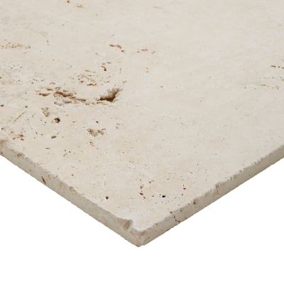 Carrelage sol et mur beige 40 x 60 cm Travertino pierre naturelle