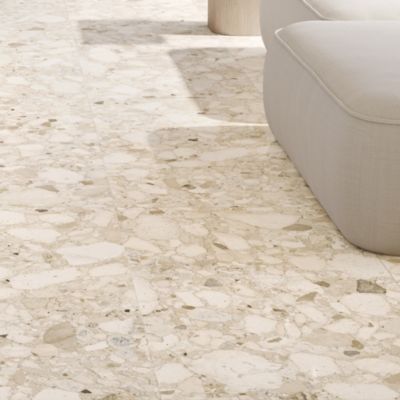 Carrelage sol et mur beige mat Breccia 60 x 120 cm