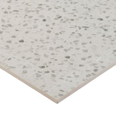 Carrelage sol et mur blanc 40x80cm Terazo