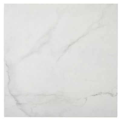 Carrelage sol et mur blanc 60,4 x 60,4 cm Iceberg (vendu au carton)