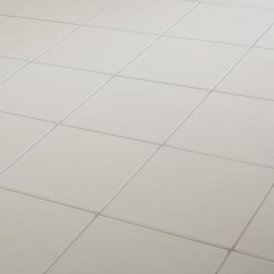 Carrelage sol et mur blanc L.20 x l.20 cm x ép.8,2 mm, Konkrete