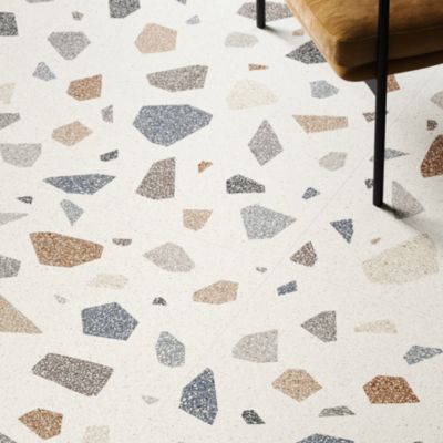Carrelage sol et mur blanc mat Venise 90 x 90 cm
