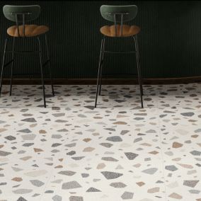 Carrelage sol et mur blanc mat Venise 90 x 90 cm