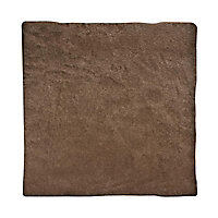 Carrelage sol et mur chocolat 45,5 x 45,5 cm Asiago (vendu au carton)