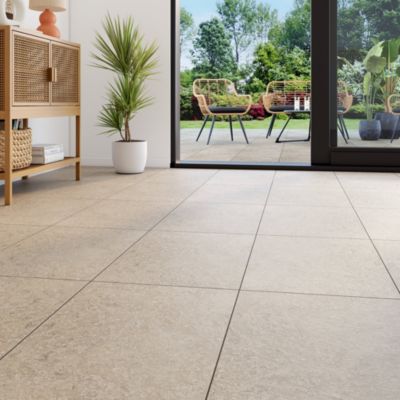 Carrelage sol et mur Crosscut beige 40 x 60 cm