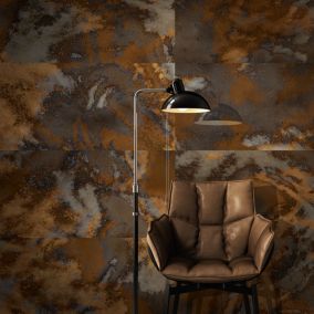 Carrelage sol et mur cuivre brillant Mirroir 60 x 120 cm