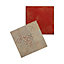 Carrelage sol et mur décor rouge 45 x 45 cm Antico (vendu au carton)