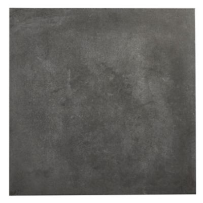 Carrelage sol et mur effet béton anthracite L.61,6 x l.61,6 cm x ép.8,5 mm, Konkrete